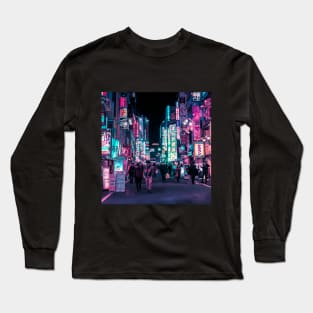 Neon Overload in Tokyo Long Sleeve T-Shirt